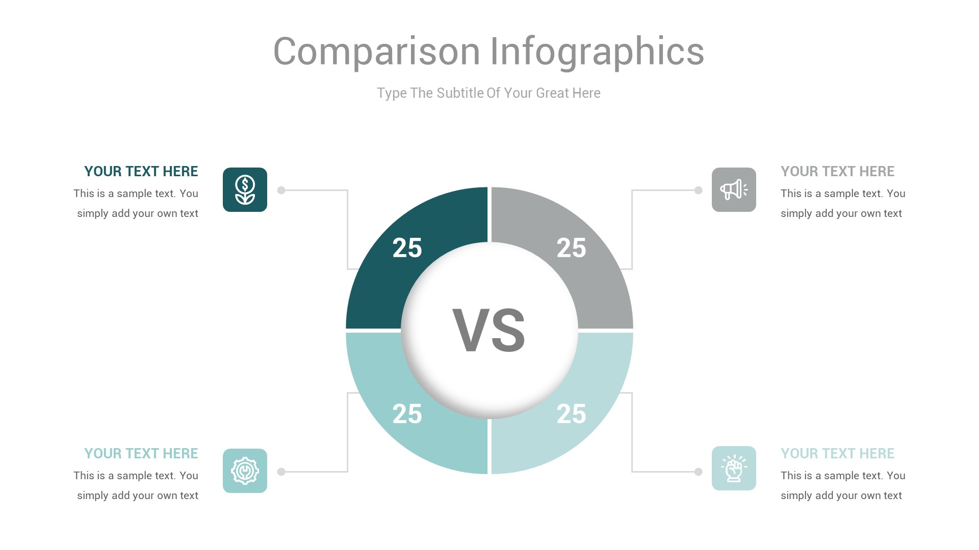 Comparison Chart Powerpoint Infographics Template, Presentation Templates